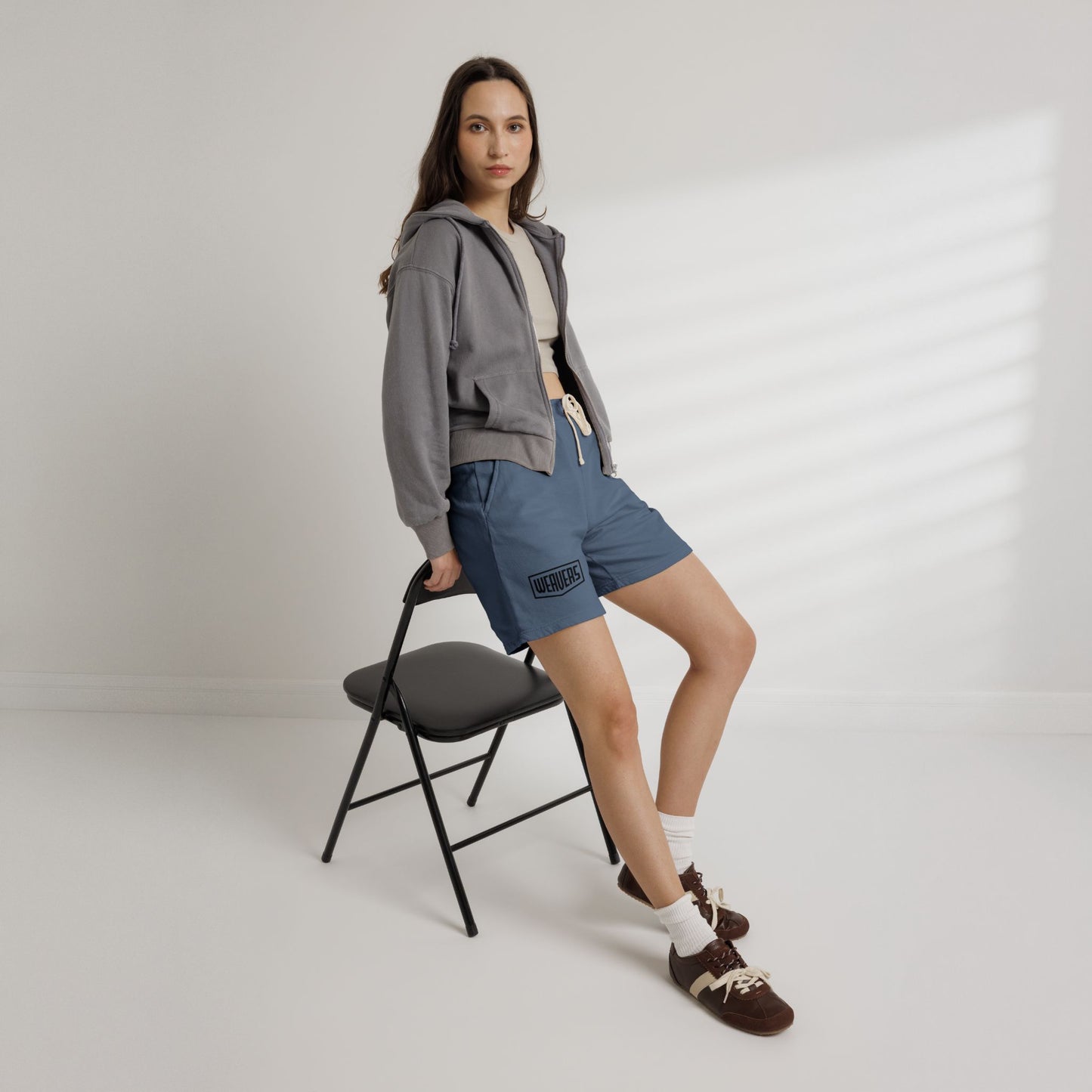 Fleece Sweat Shorts — 'Weavers' Logo Lightweight Lounge Shorts