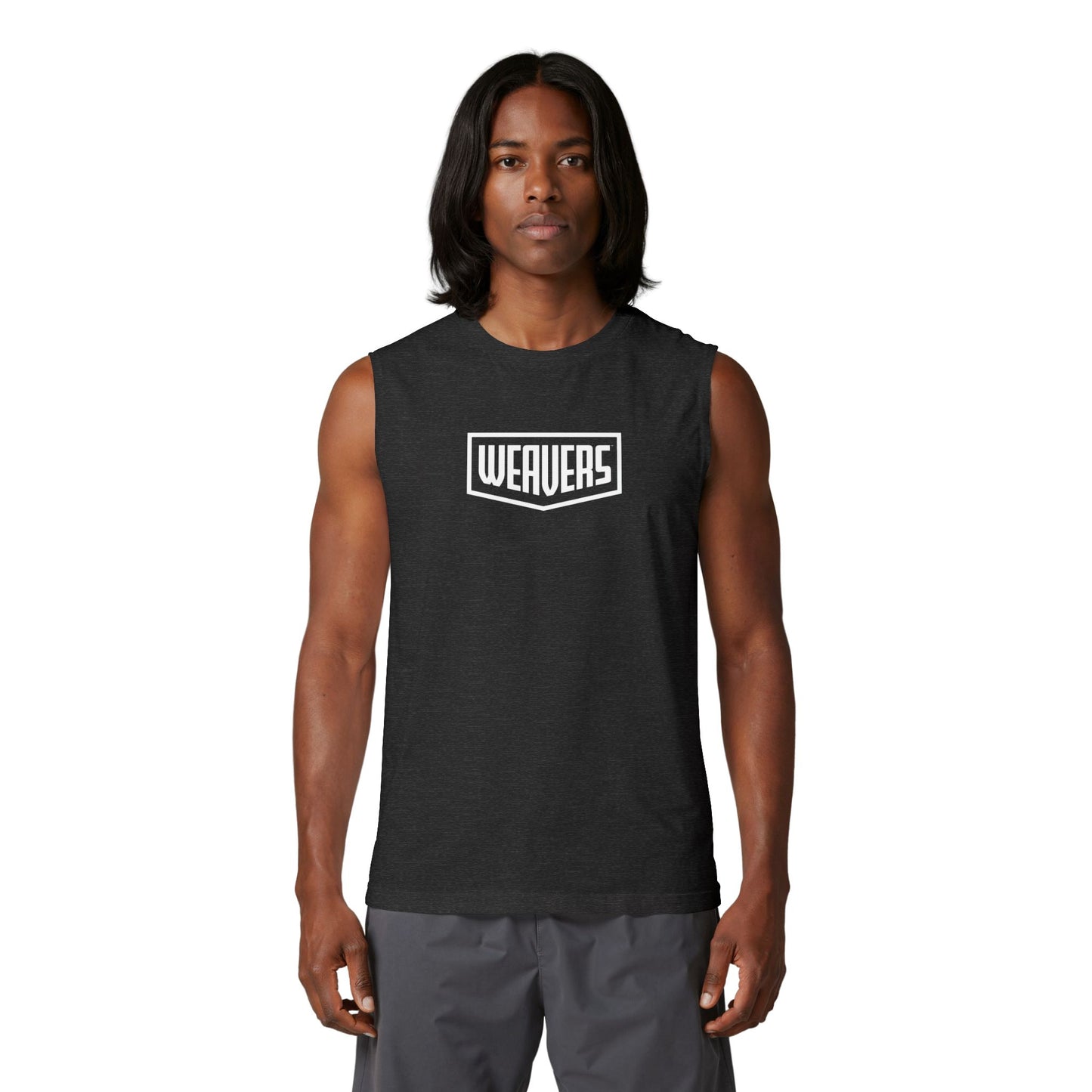 Weavers Graphic Muscle Tank — Skull Graffiti Back Print