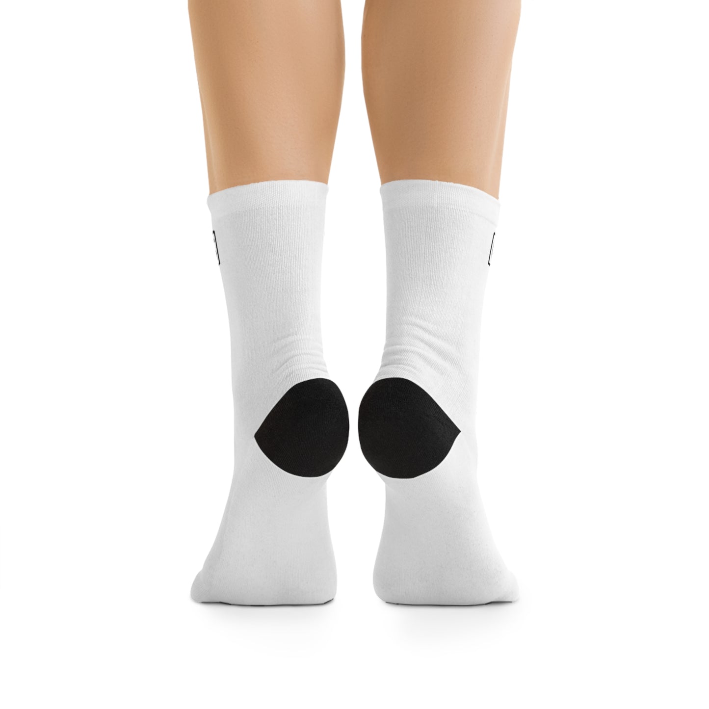 Recycled Poly Crew Socks - 'WEAVERS' Logo Eco Athletic Socks