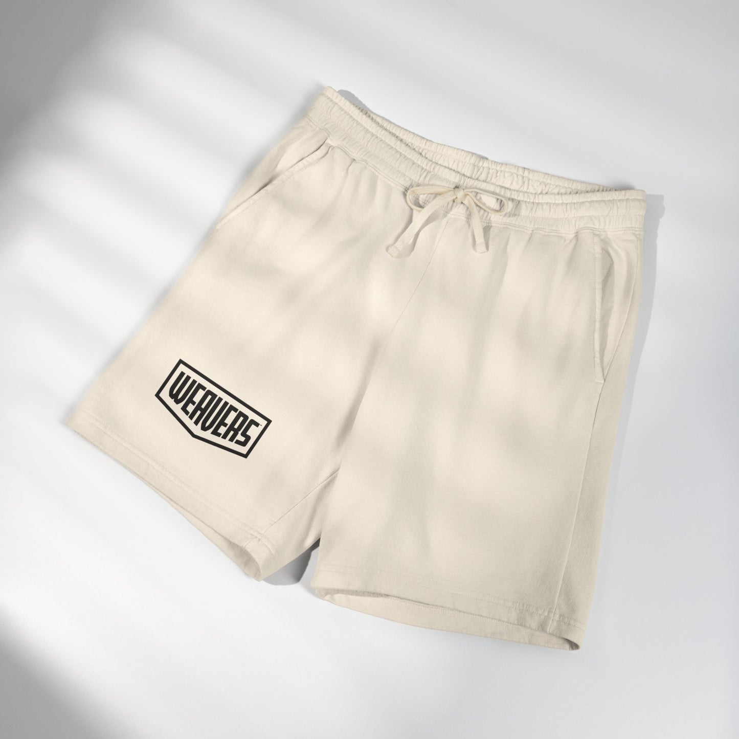 Fleece Sweat Shorts — 'Weavers' Logo Lightweight Lounge Shorts