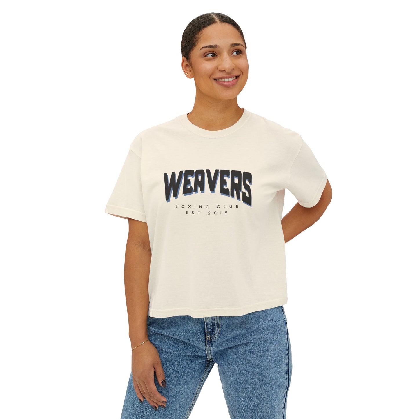 Women's Boxy Tee - Weavers Boxing Club EST 2019 Casual Tee