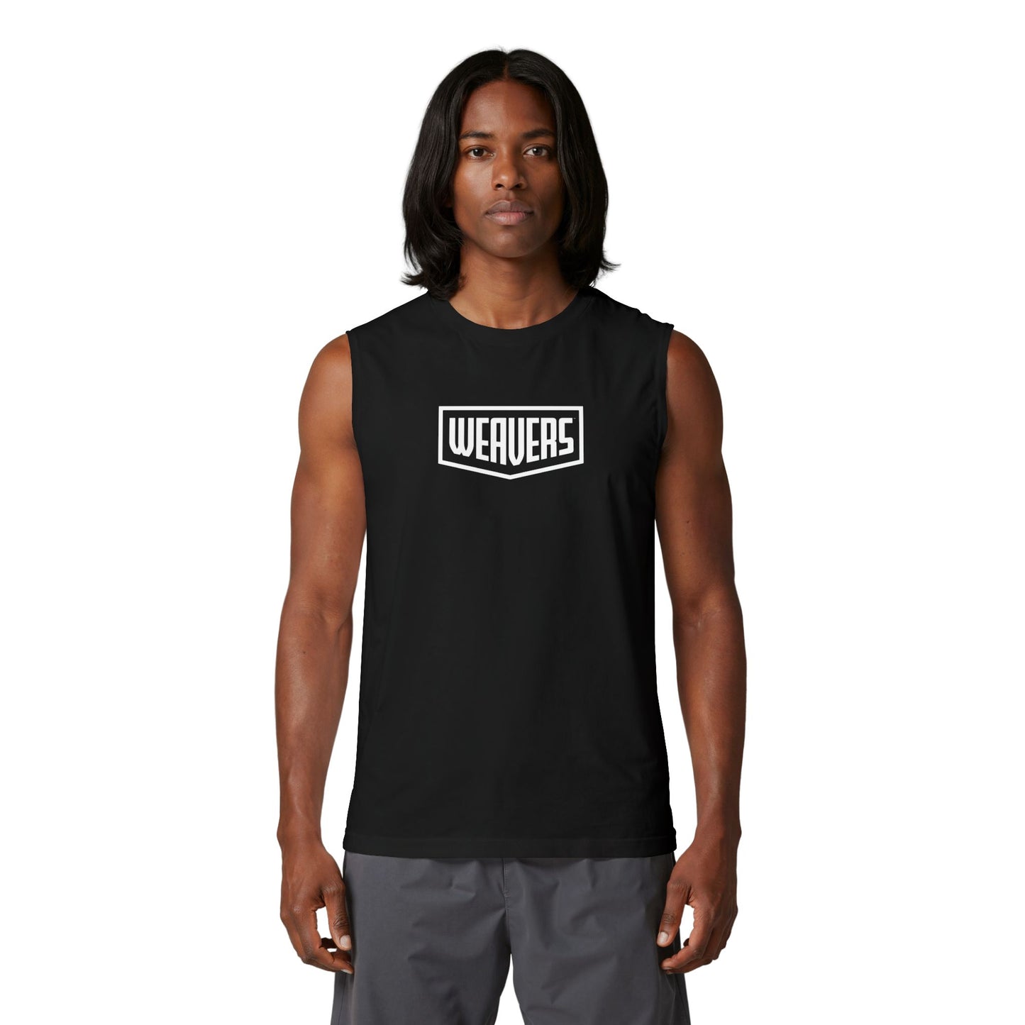Weavers Graphic Muscle Tank — Skull Graffiti Back Print
