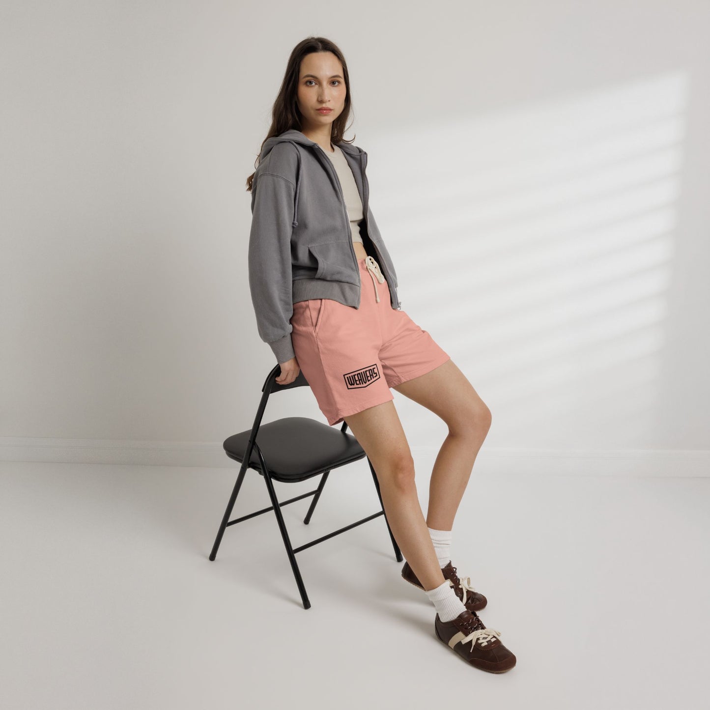 Fleece Sweat Shorts — 'Weavers' Logo Lightweight Lounge Shorts