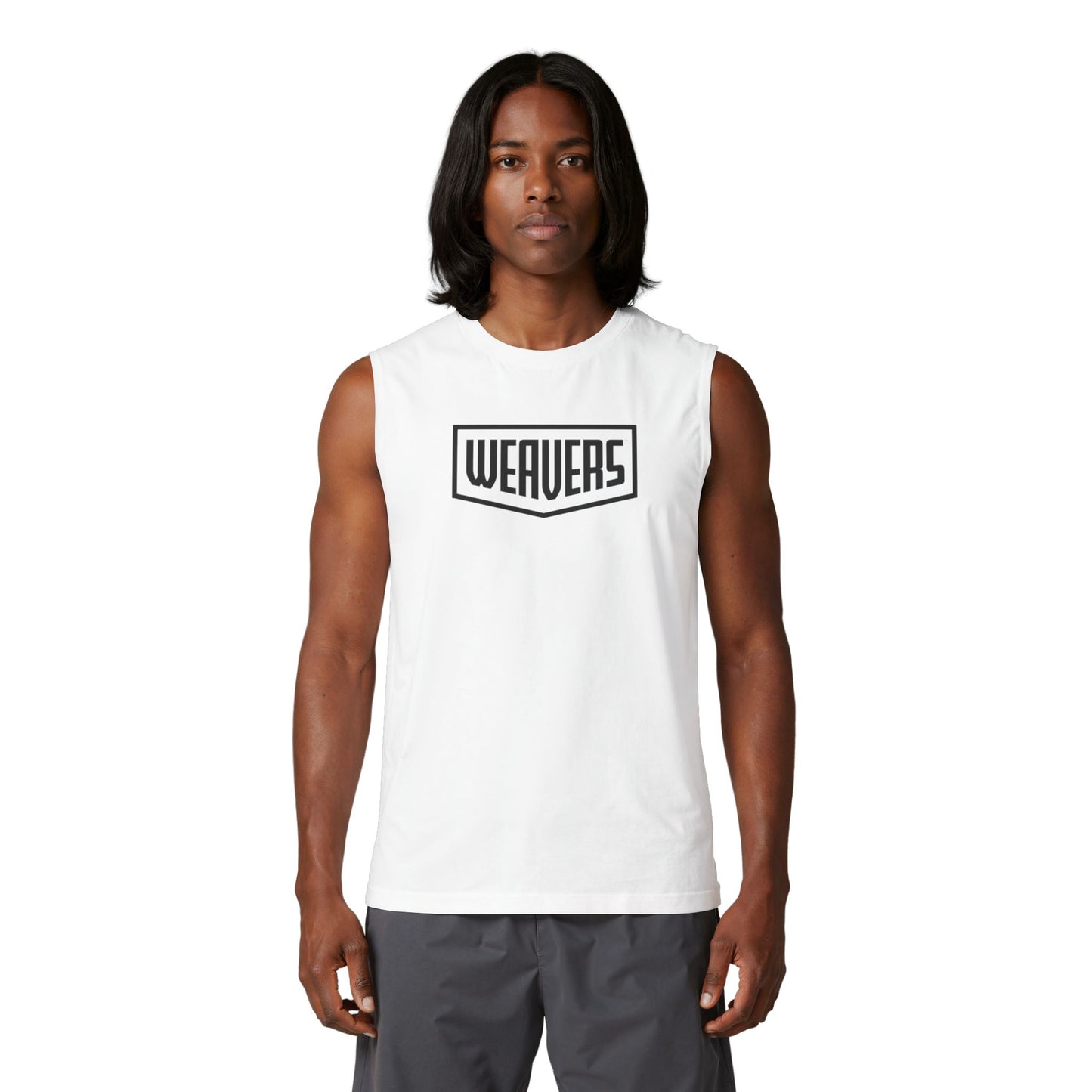 Weavers Graphic Muscle Tank — Skull Graffiti Back Print