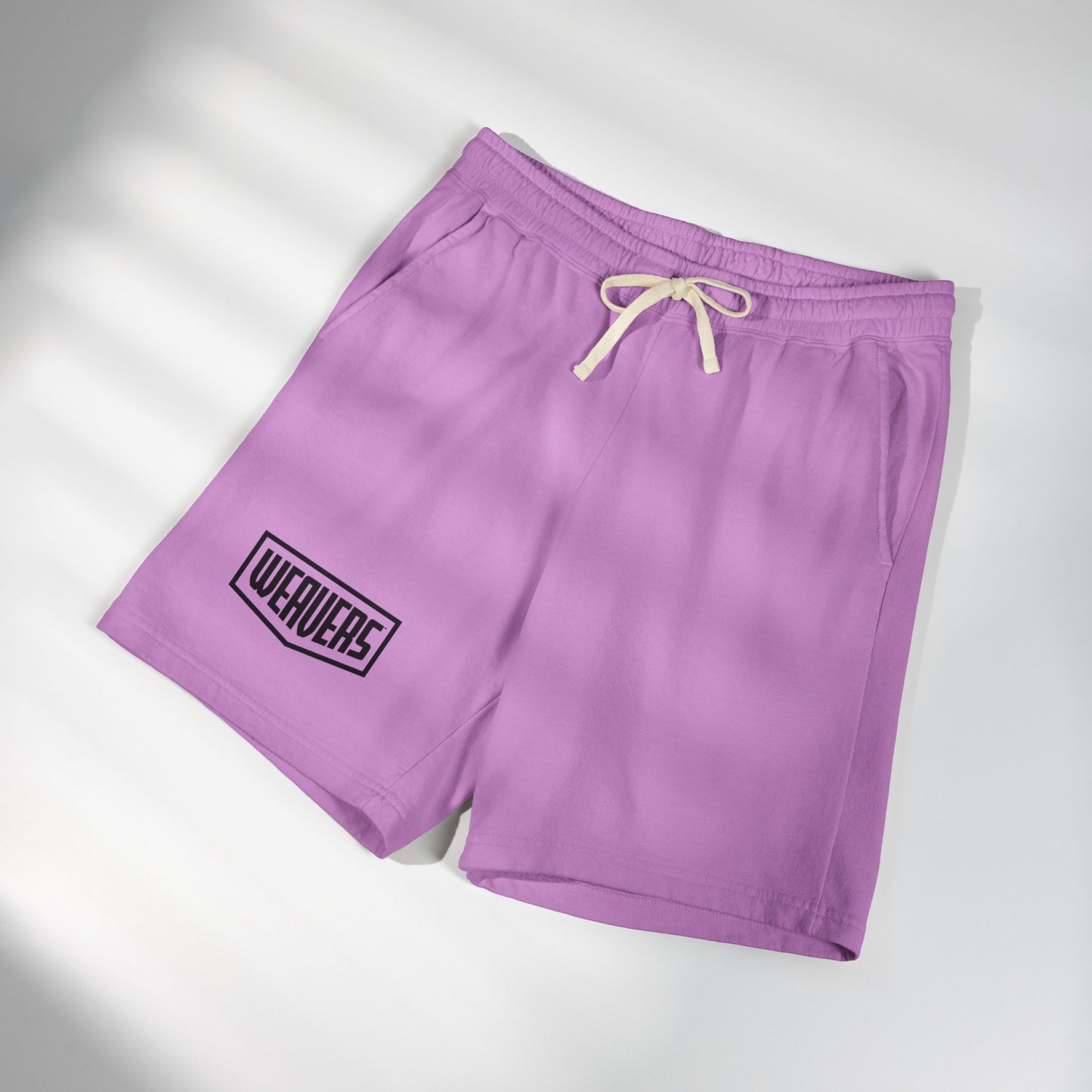 Fleece Sweat Shorts — 'Weavers' Logo Lightweight Lounge Shorts